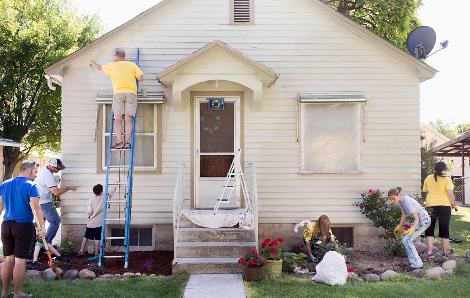 repairing and renovating the exterior of a house in Melbourne