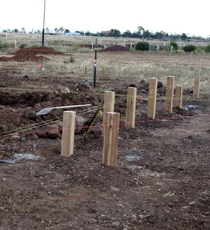 timber stumps for a victorian house