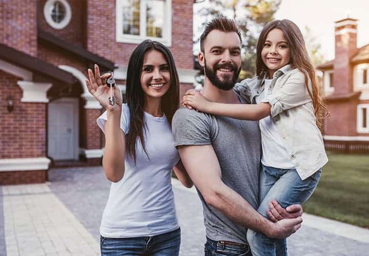 happy family restumping their house in melbourne